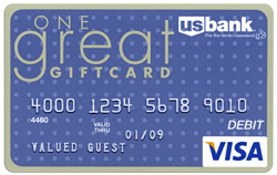 One Great Gift Card! One Great Gift Card!